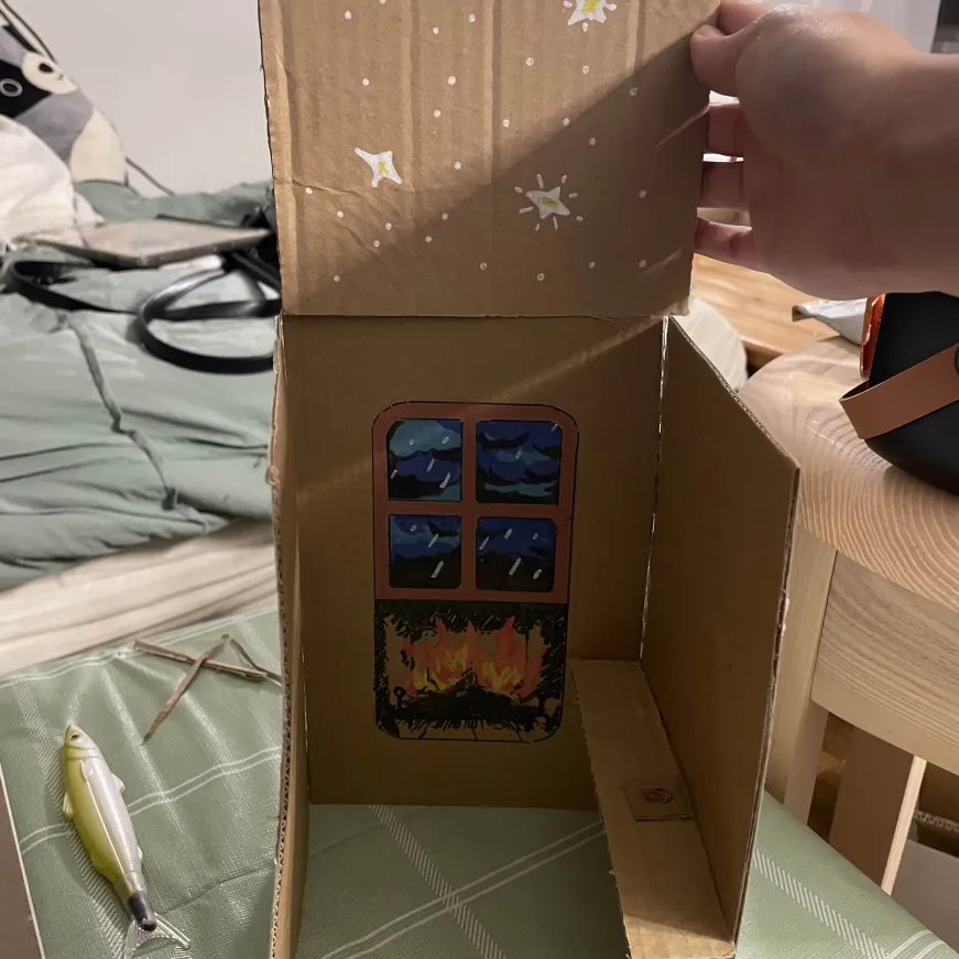 Showcase of simulated stars on the ceiling.